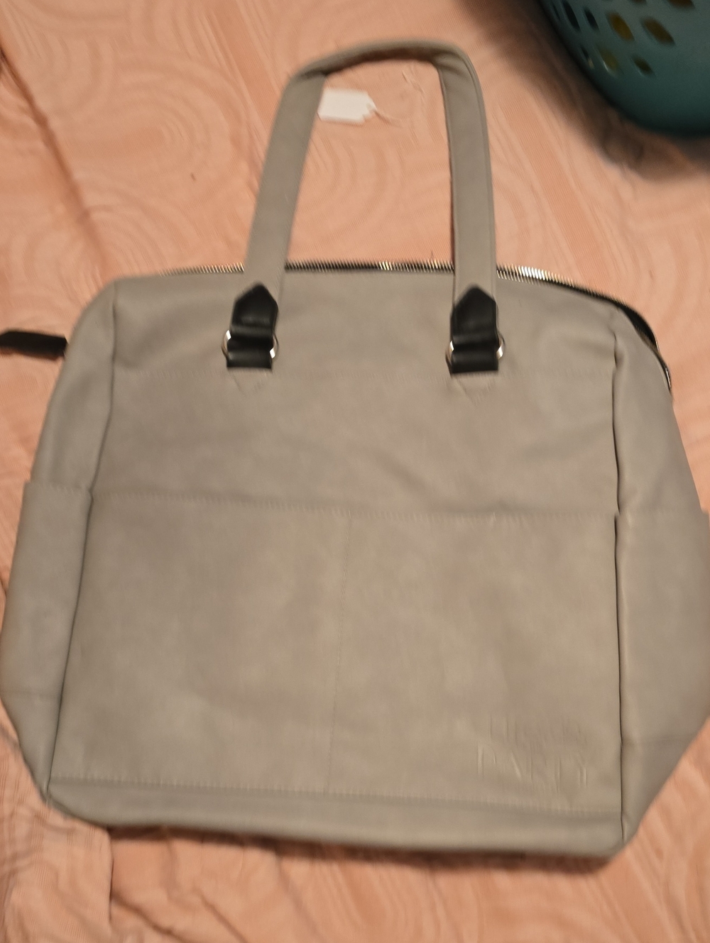 Paparazzi "Life of the Party" Gray Tote Bag